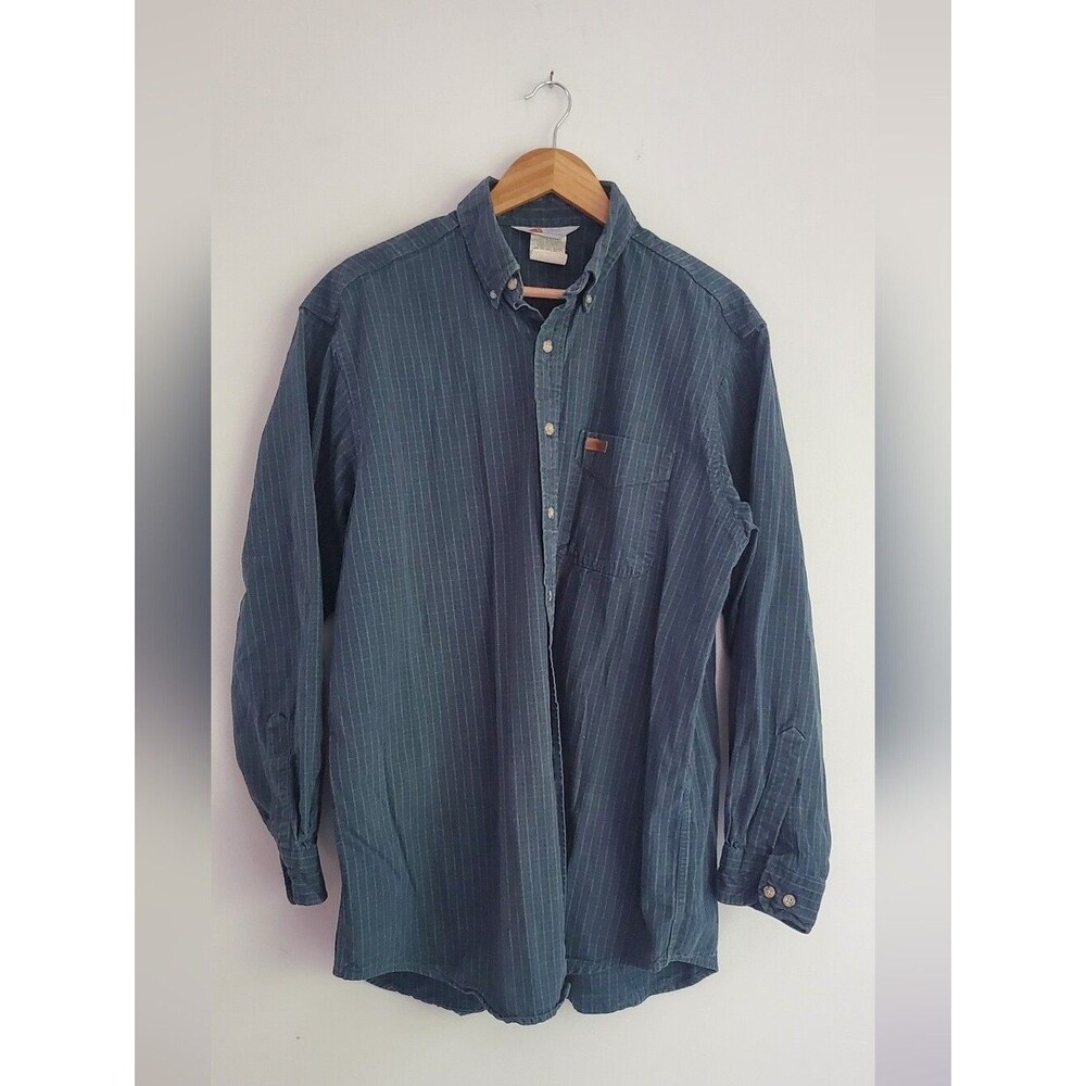Carhartt Rugged Ourdoor Wear Vintage Cotton Button-Down Shirt Size Large Regular